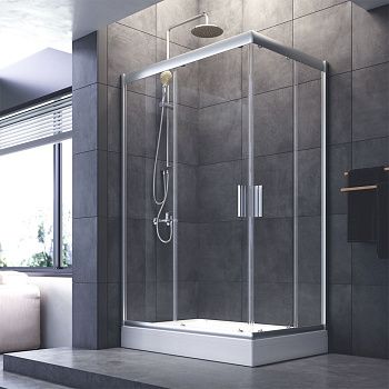 Душевой уголок Am.Pm Gem W90G-404-120280-MT 120х80 стекло прозрачное профиль хром без поддона