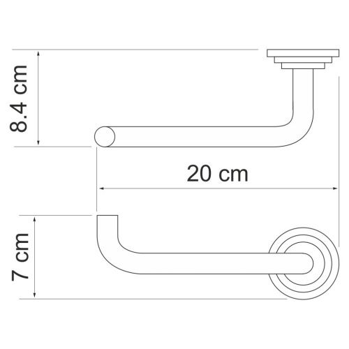 Бумагодержатель WasserKRAFT 7096 - фото 4