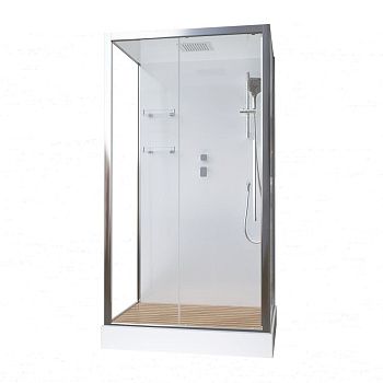 Душевая кабина Acquazzone Bogema 110 110х80 прямоугольная с крышей ориентация универсальная