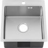 Кухонная мойка Melana ProfLine MLN-R44485H 45х50 цвет серый поверхность матовая