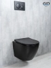 Унитаз подвесной Gid Tornado 62261Y черный с сиденьем микролифт безободковый смыв торнадо