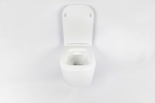 Чаша унитаза подвесная Galassia Meg11Pro 5486 цвет белый без сиденья безободковая каскадный смыв - фото 4