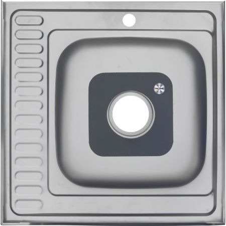 Кухонная мойка Melana 015 t L (*10) 60х60 цвет хром поверхность полированная