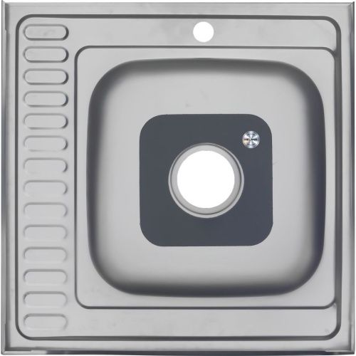 Кухонная мойка Melana 006 t L (*10) 60х60 цвет хром поверхность полированная - фото 3
