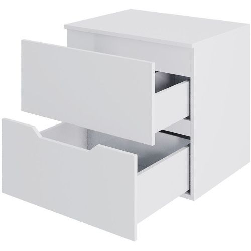 Тумба под раковину Orange Line Li-60TuwMDF 60х50 подвесная цвет белый - фото 3