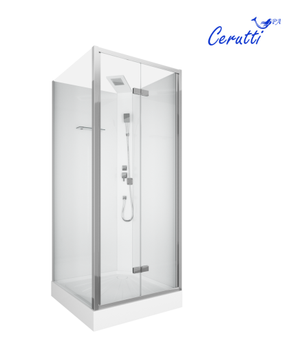 Душевая кабина Cerutti SPA BELLA90T 90х90 квадратная без крыши - фото 3
