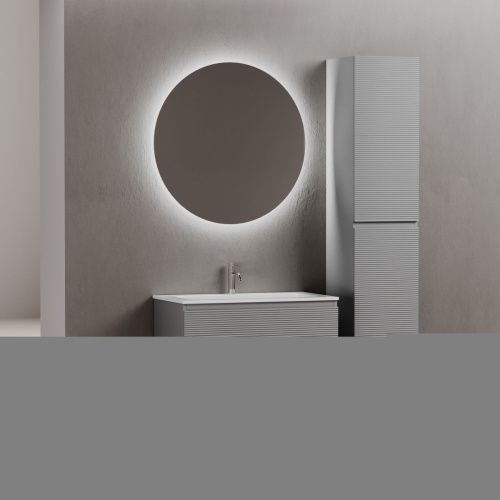 Тумба под раковину Sancos FOLK FL80ES 80х40 подвесная цвет серый - фото 3