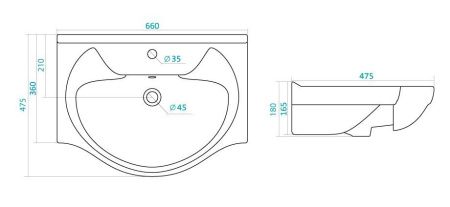 Тумба под раковину Stella Polar Кармела ольха SP-00000173 60х30 напольная цвет белый