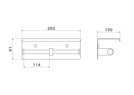 Бумагодержатель Aquatek ОБЕРОН AQ4909MB