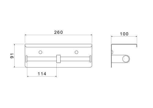 Бумагодержатель Aquatek Оберон AQ4909BG - фото 2