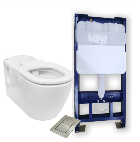 Унитаз для инвалидов подвесной с инсталляцией для инвалидов соответствующий нормам Dstrana 4622 - фото 3