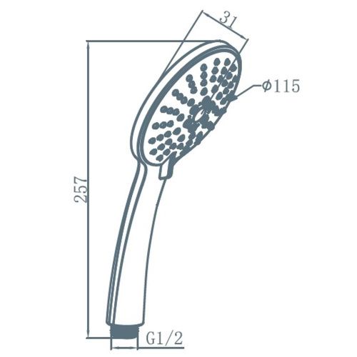 Душевая лейка Am.Pm Spirit F0270064 цвет хром - фото 4