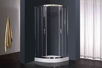 Душевой уголок Royal Bath HK RB100HK-T-CH 100х100 стекло прозрачное профиль хром с поддоном