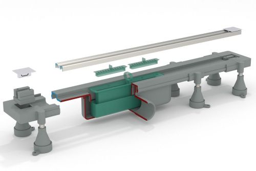 Душевой лоток OMP Tea Sumisura 983.401.8 нержавеющая сталь - фото 2