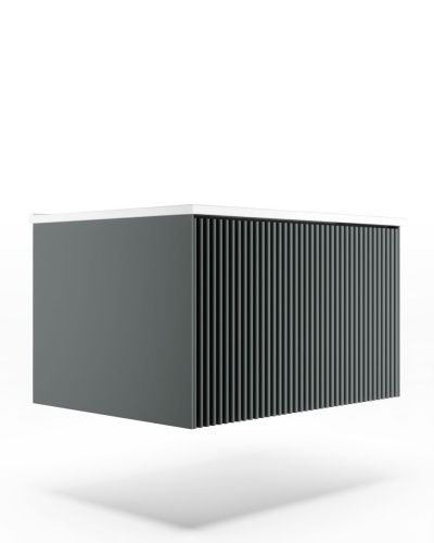 Тумба под раковину La Fenice Terra FNC-01-TER-G-60 60х50 подвесная цвет серый - фото 4