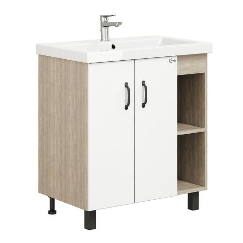 Тумба под раковину Onika Тимбер 107056 70х50 подвесная цвет бежевый