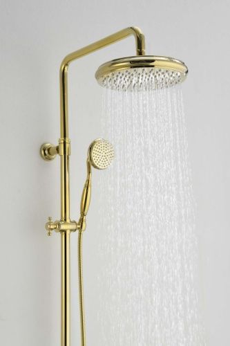 Душевая стойка AltroBagno Beatrice AltroBagnoBeatrice030408Or настенная цвет золото - фото 5