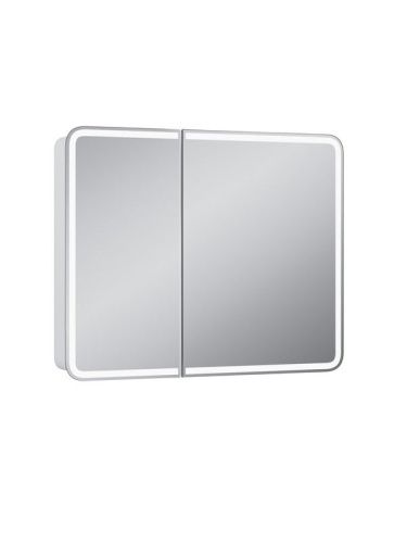 Зеркало-шкаф Continent Elliott МВК031 100х80 подвесной цвет белый - фото 2