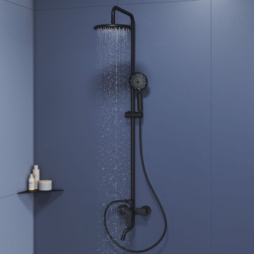 Душевая стойка RGW Shower Panels 59140125-04 настенная цвет черный - фото 4