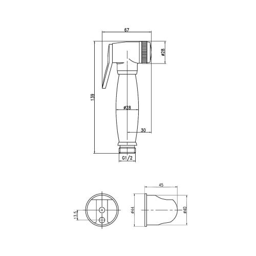 Гигиенический душ LeMark LM8087B бронза - фото 2