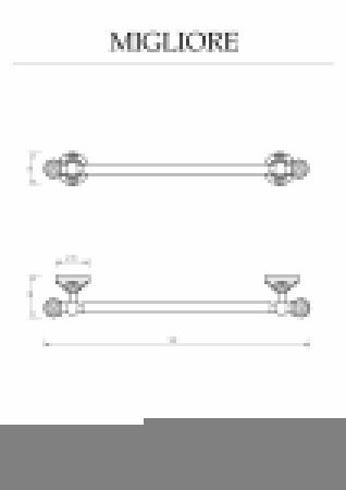 Полотенцедержатель Migliore Cristalia 16811