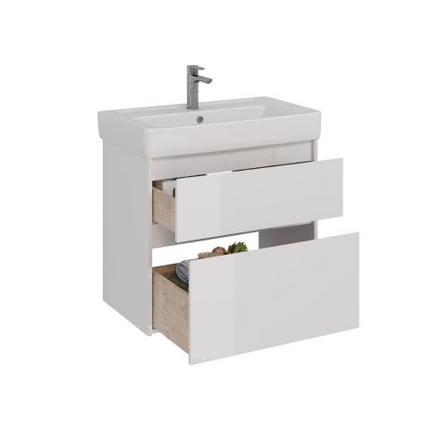 Тумба под раковину LeMark Combi LM03C80T 70х40 напольная цвет белый - фото 2