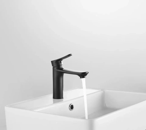 Смеситель Arrow AG4106MB на раковину черный - фото 2