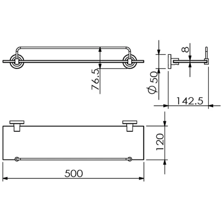 Полка Langberger BURANO 11051E