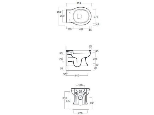 Чаша унитаза подвесная Simas LO 918 bia цвет белый без сиденья - фото 3