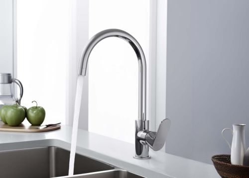 Смеситель для кухни Aquatek ОБЕРОН AQ1282CR на мойку хром - фото 4