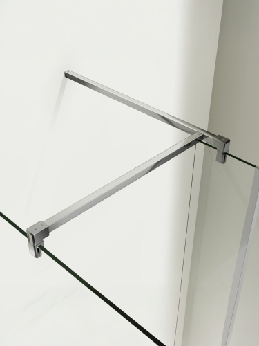 Душевая перегородка WeltWasser WW400 10000002940 110х185 стекло прозрачное профиль хром - фото 4