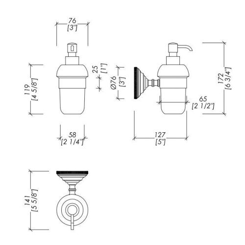 Дозатор Devon Devon Black Diamond BLKD530CRNE - фото 2