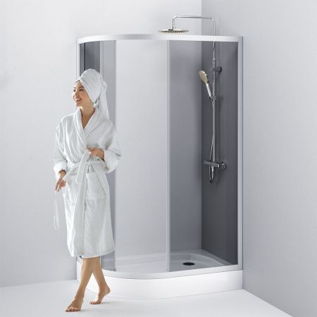 Душевой уголок Am.Pm Like W83G-302U120CG64 120х80 стекло тонированное профиль хром без поддона