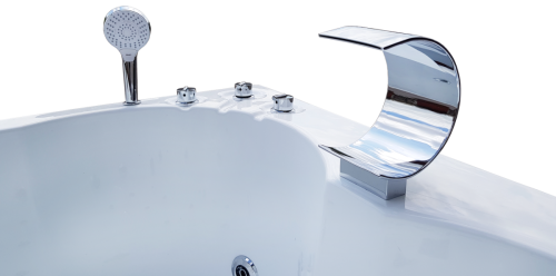 Ванна акриловая гидромассажная Royal Bath HARDON RB083100DL 200х150 пристенная прямоугольная с каркасом - фото 3