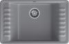 Кухонная мойка Granfest Quarz 71 темно-серый 75х50 цвет серый поверхность матовая
