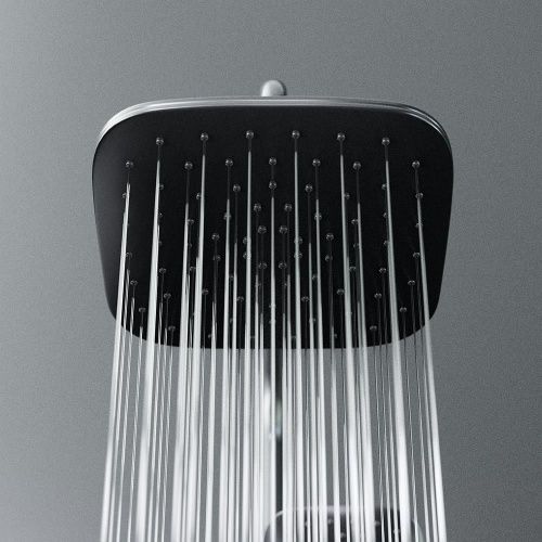 Душевая стойка Damixa Option DX218092300 настенная цвет черный с термостатом - фото 5