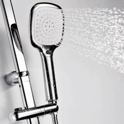 Душевая стойка Wasserkraft A042 настенная цвет хром - фото 4