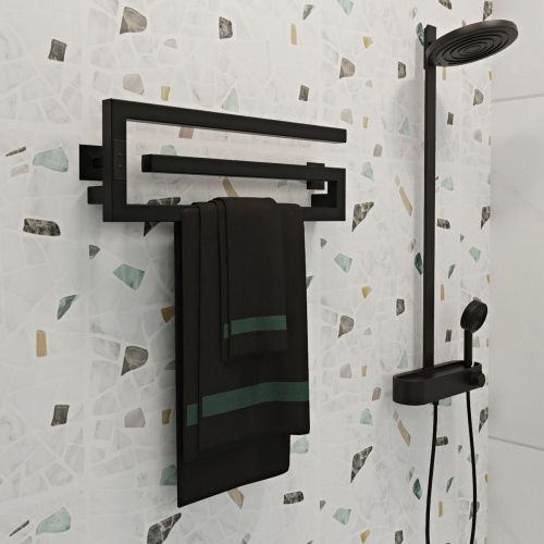 Полотенцесушитель электрический Indigo Sigma DGSIG20-60BRLt 60х20 черный - фото 2