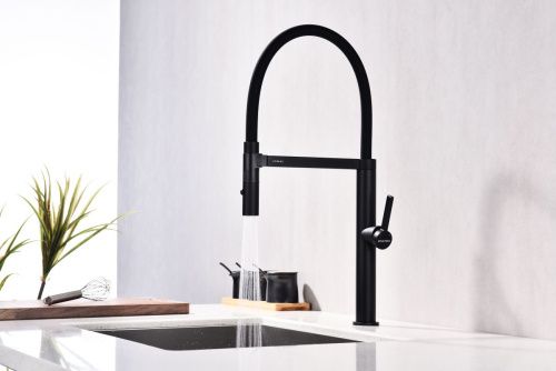 Смеситель для кухни Paulmark LEADER Le214101-AN на мойку черный - фото 4