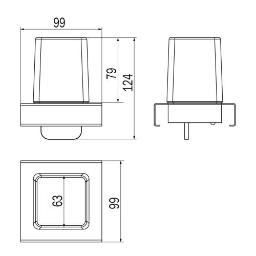 Комплект аксессуаров Inda INDISSIMA BARRA A8867MNS21 - фото 5
