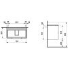 Тумба под раковину Laufen Base 4.0235.2.110.260.1 70х40 подвесная цвет белый