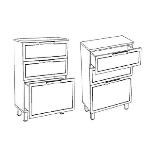 Комод Corozo Монро SD-00000781 50х30 напольный цвет белый - фото 5