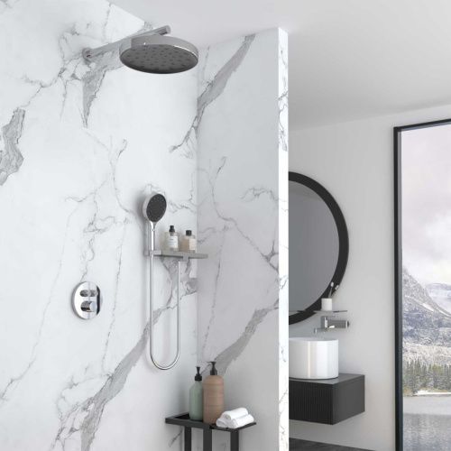 Душевая система Vincea Inspire VSFW-3I22MT2RCH встраиваемая в стену цвет хром с термостатом