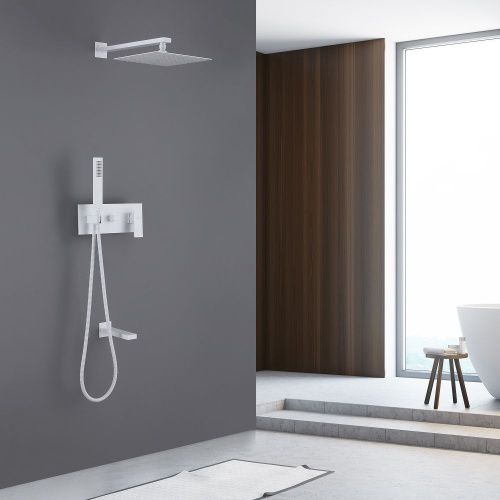 Душевая система Abber AF8217W встраиваемая в стену цвет белый - фото 2