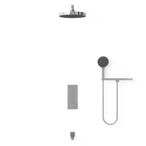 Душевая система Vincea VSFW-433TI2RCH встраиваемая в стену цвет хром с термостатом - фото 3