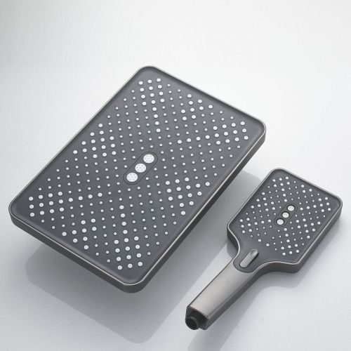 Душевая стойка Shevanik S6136T настенная цвет оружейная сталь - фото 5