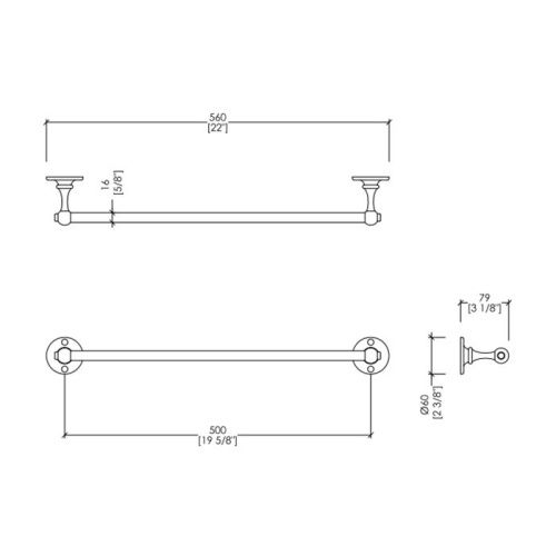 Полотенцедержатель Devon Devon Cavendish WM08CR - фото 2
