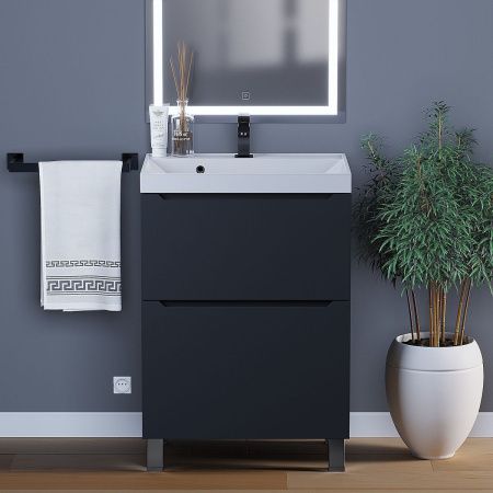 Тумба под раковину Uperwood Tanos 291120331 60х50 напольная цвет черный