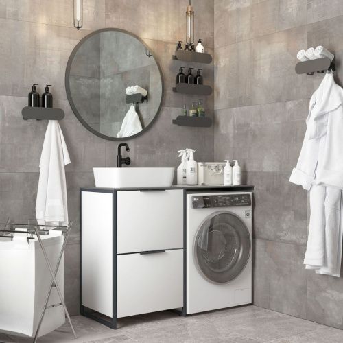 Тумба под раковину Corozo Гера SD-00001911 60х50 напольная цвет белый - фото 4