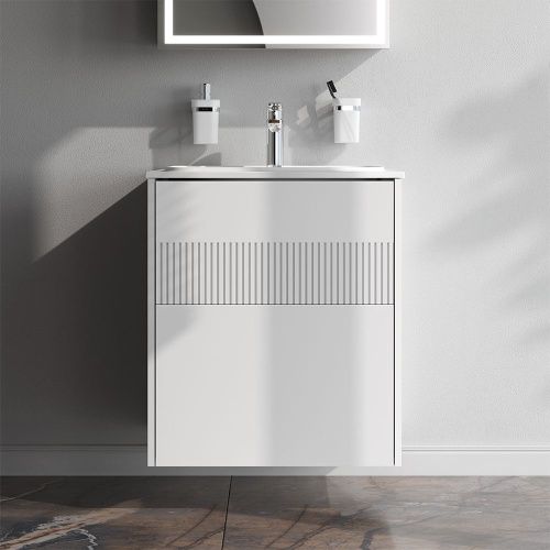 Тумба под раковину Am.Pm Func M8FFUX0602WM 60х50 подвесная цвет белый